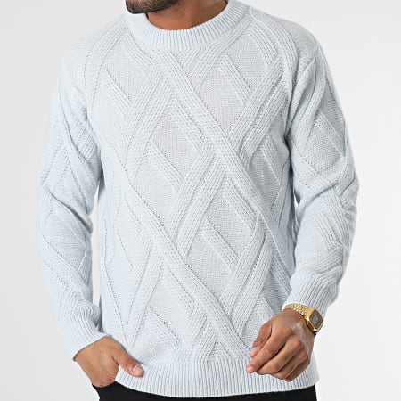 Pull Bleu Clair En Coton Somewhere Taille M - Occasion Très Bon état