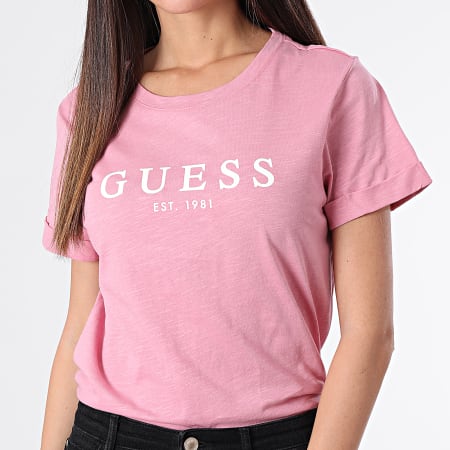 Camiseta guess mujer rosa online