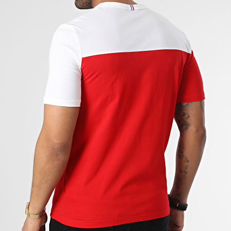 Le Coq Sportif Tee Shirt Bat N3 2310366 Rouge Blanc LaBoutiqueOfficielle