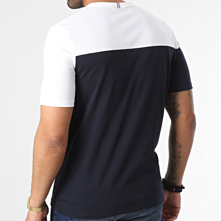 Le Coq Sportif - Tee Shirt Bat N3 2310518 Bleu Marine Blanc