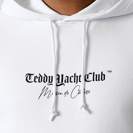 Teddy Yacht Club - Sweat Capuche Maison De Couture Art Edition Blanc