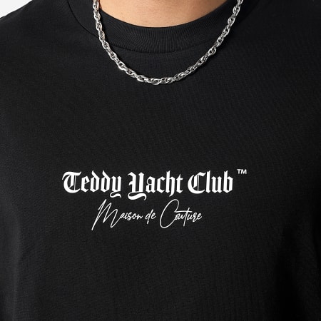 Teddy Yacht Club - Tee Shirt Oversize Large Maison Couture Art Edition Noir
