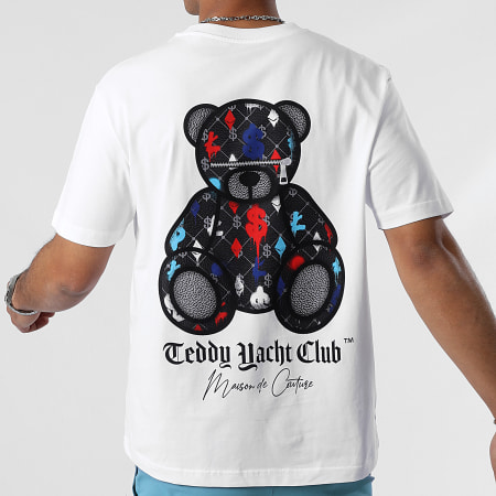 Teddy Yacht Club - Oversize Camiseta Large Maison Couture Art Edition Blanco