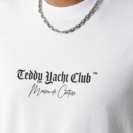 Teddy Yacht Club - Tee Shirt Oversize Large Maison Couture Art Edition Blanc