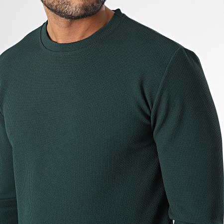 Frilivin - Set di maglietta verde a maniche lunghe e pantaloni da jogging