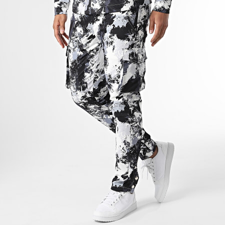Frilivin - X Set di pantaloni mimetici bianchi, neri e grigi e pantaloni cargo