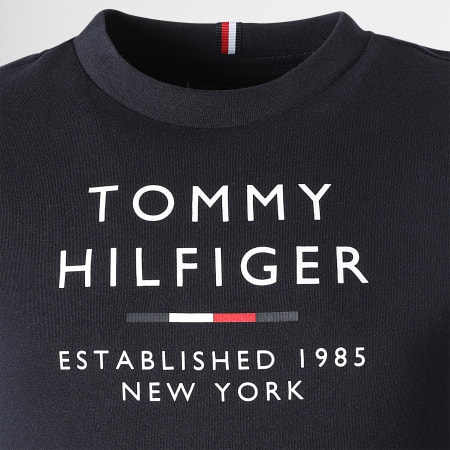 Tommy Hilfiger - Camiseta niño Logo 8027 Azul marino