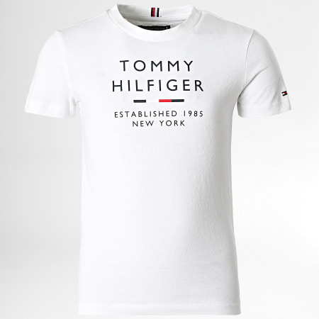 Tommy Hilfiger - Camiseta niño Logo 8027 Blanco