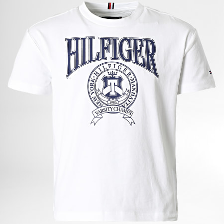 Tommy Hilfiger - Hilfiger Varsity 8038 Camiseta blanca niño