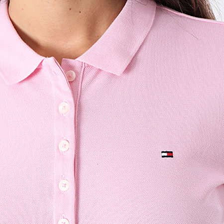 Polo rose tommy hilfiger femme on sale