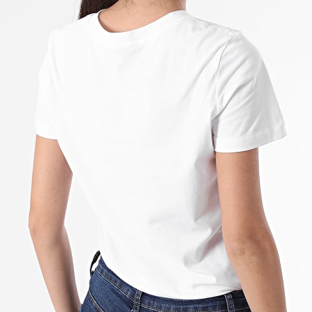Tommy Hilfiger - Tee Shirt Femme Regular Foil 7194 Blanc