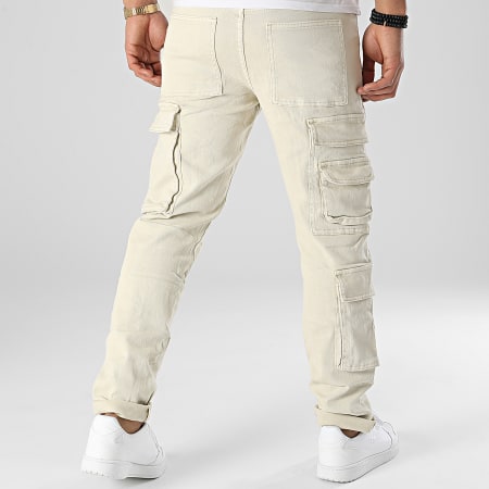 Frilivin - Pantaloni Cargo Jean beige