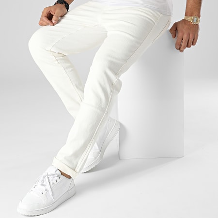 Frilivin - Jeans beige chiaro dal taglio regolare