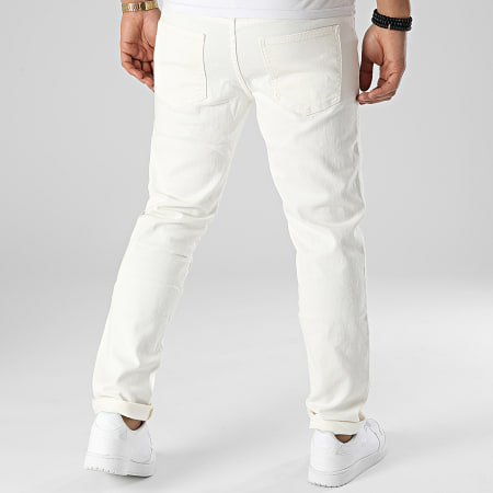 Frilivin - Jeans beige chiaro dal taglio regolare