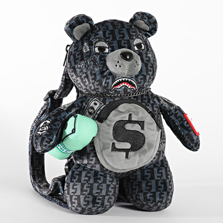 Sprayground Mini Mochila Dinero Cheque Oso Cub 910B4853NSZ Gris