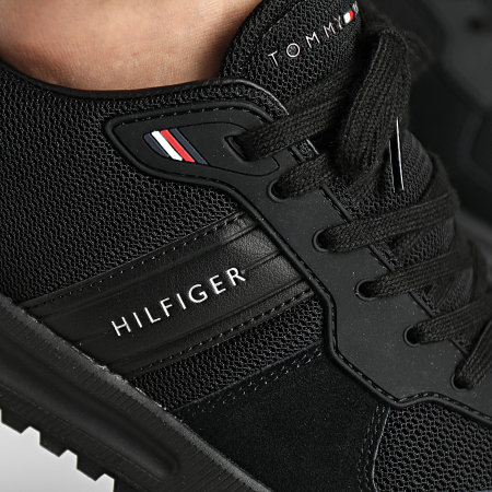 Tommy Hilfiger - Sneakers moderne Corporate Mix Runner 3423 Nero