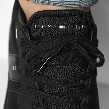 Tommy Hilfiger - Sneakers moderne Corporate Mix Runner 3423 Nero