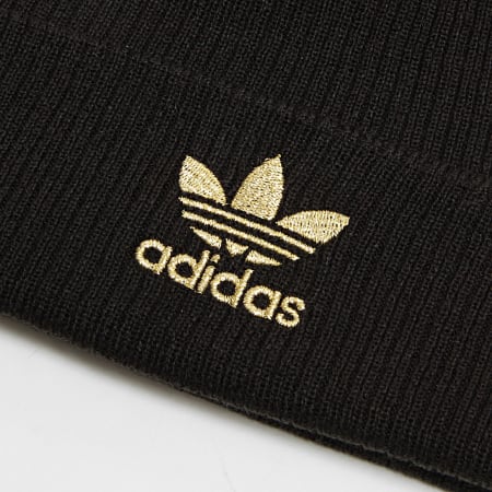 Adidas Originals Cappello donna in pelliccia Pom H35531 Nero Oro