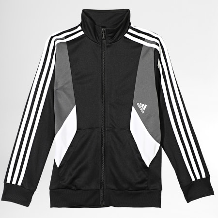 Adidas Sportswear - Tuta da ginnastica a 3 strisce per bambini HR6324 Nero