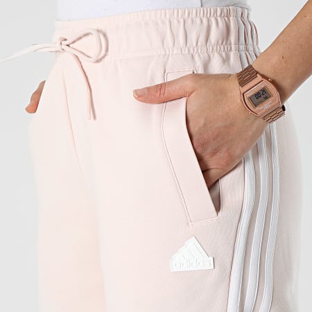 Adidas Performance - Pantalones de chándal con banda para mujer IB8533 Rosa pastel