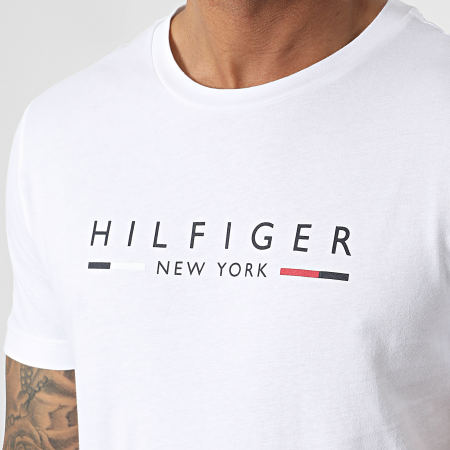 Tommy Hilfiger - Tee Shirt Hilfiger New York 9372 Blanc