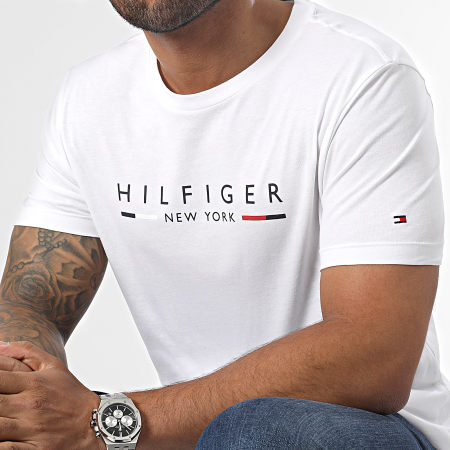 Tommy Hilfiger - Tee Shirt Hilfiger New York 9372 Blanc