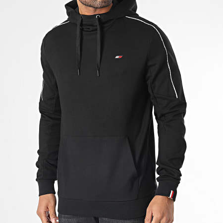 Tommy Sport - Sweat Capuche Piping 8950 Noir