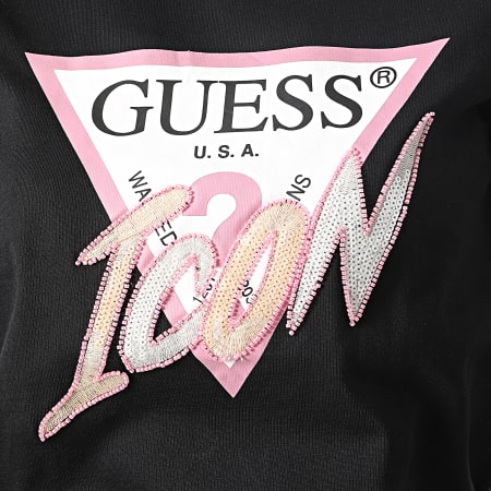 Guess - Camiseta de mujer W3RI12-I3Z14 Negra