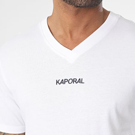 Kaporal - Tee Shirt Col V Seterm Blanc