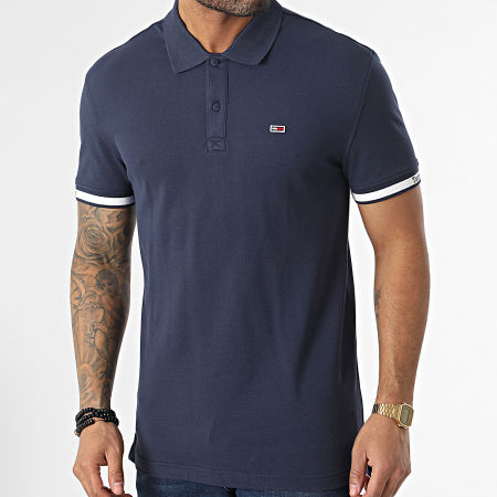 Tommy Jeans - Polo Manches Courtes Classic Essential 5751 Bleu Marine
