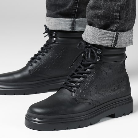 Calvin Klein - Boots Combat Mono 0841 Black Seasonal Mono