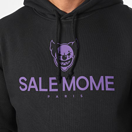 Sale Môme Paris - Sweat Capuche Clown Noir Violet