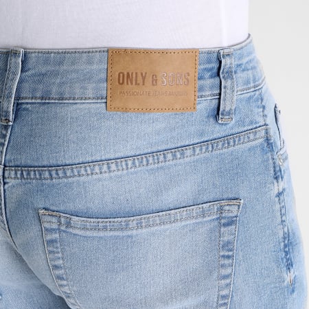 Only And Sons - Jeans Slim Loom con lavaggio blu