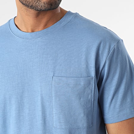 Solid - Tee Shirt Pocket 21107372 Azzurro