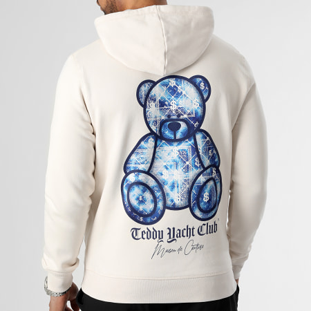 Teddy Yacht Club - Sweat Capuche Maison De Couture Blue Sapphire Beige