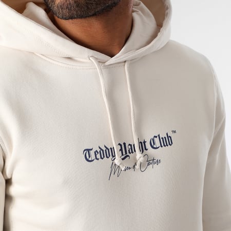 Teddy Yacht Club - Maison De Couture Hoodie Blauw Saffier Beige