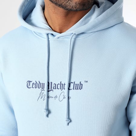 Teddy Yacht Club - Sweat Capuche Maison De Couture Blue Sapphire Bleu Clair