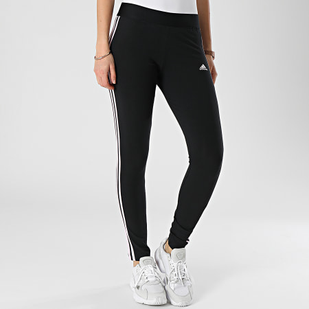 Adidas Sportswear - Legging Femme A Bandes HT4843 Noir Rose