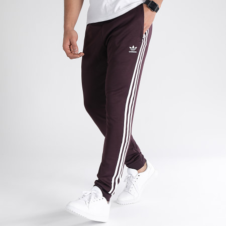 Adidas Originals - HK7352 Pantalones de chándal con banda Marrón