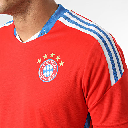 Adidas Performance - FC Bayern Munich Pro Striped Football Jersey HU1276 Rojo Azul