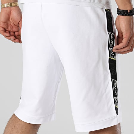 EA7 Emporio Armani - 3RPS56-PJ05Z Pantaloni da jogging a fascia bianchi