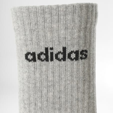 Adidas Sportswear - Set di 3 paia di calzini IC1302 nero bianco grigio erica