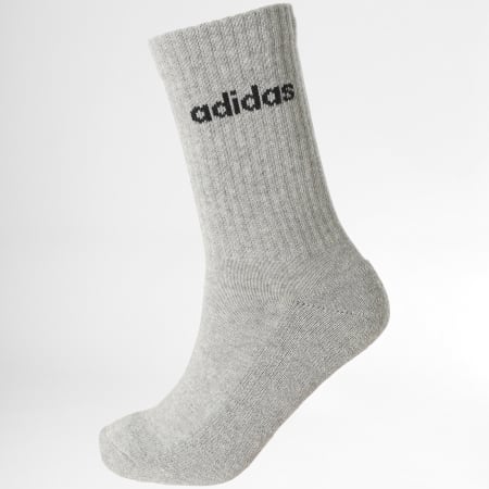 Adidas Sportswear - Set di 3 paia di calzini IC1302 nero bianco grigio erica