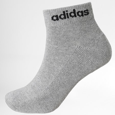 Adidas Sportswear - Set di 3 paia di calzini IC1304 nero bianco grigio erica