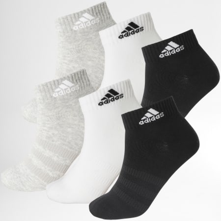 Adidas Sportswear - Lot De 6 Paires De Chaussettes IC1307 Noir Blanc Gris Chiné