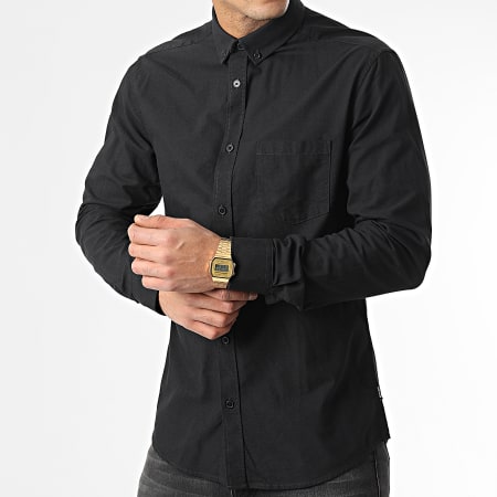 Only And Sons - Chemise Manches Longues Alvaro Noir