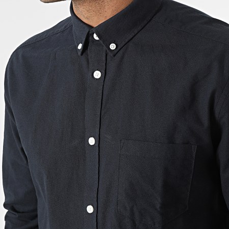 Only And Sons - Chemise Manches Longues Alvaro Bleu Marine