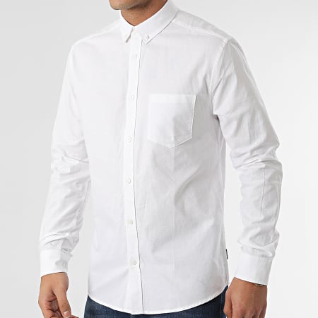 Only And Sons - Chemise Manches Longues Alvaro Beige Clair