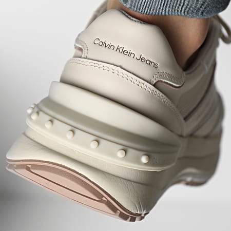 Calvin Klein - Chunky Runner Ribbon 0588 Sneakers a scatto Ginger Eggshell