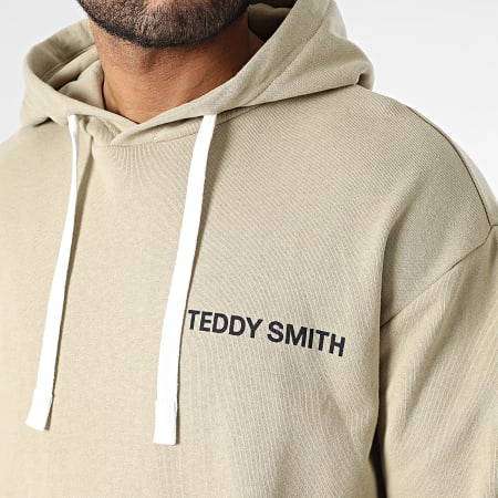 Teddy Smith - Felpa con cappuccio Required Verde chiaro